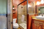 All Decked Out: Lower Level Shared bathroom